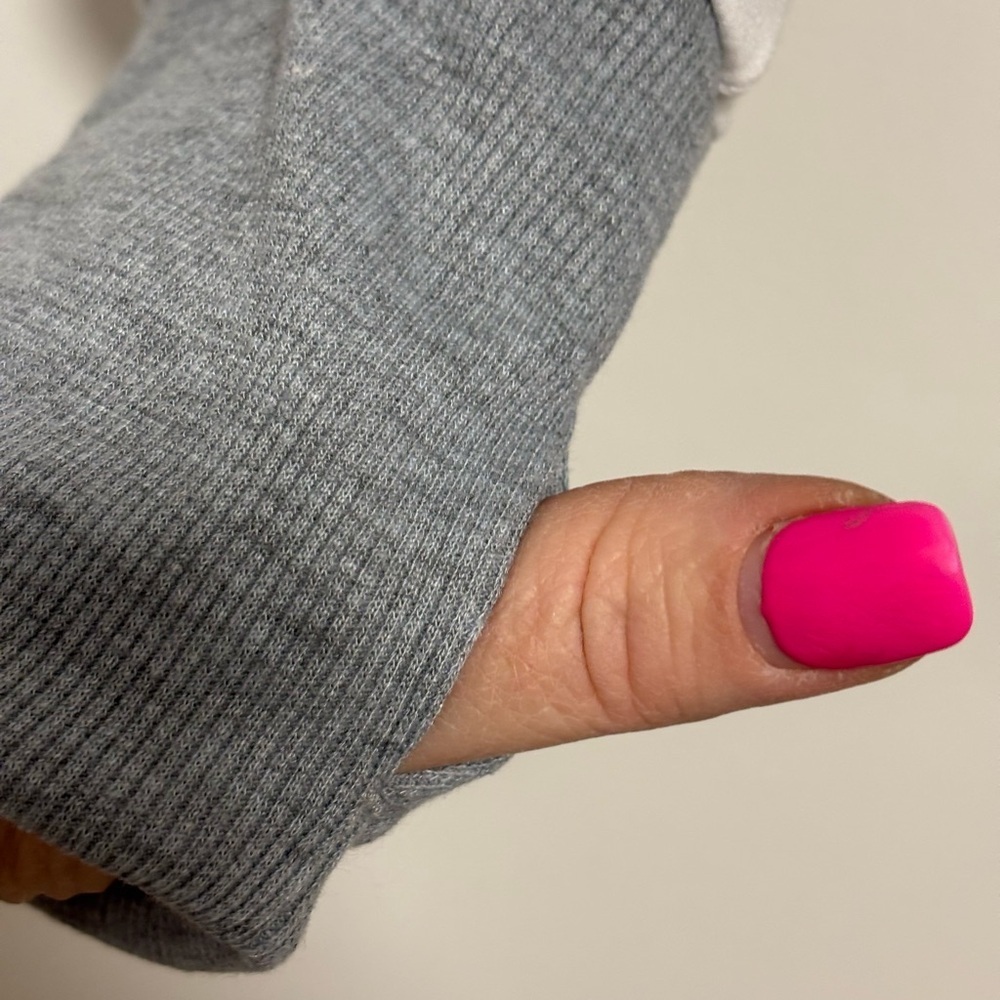 Nine West Contrast Panel Sweatshirt in Gray and White - Picture 6 of 8